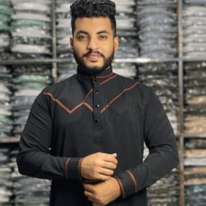 চায়না মাইক্রো স্টিজ ভাংচুর কটন পাঞ্জাবি