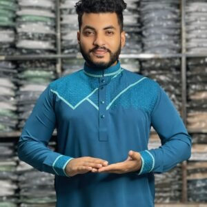 চায়না মাইক্রো স্টিজ ভাংচুর কটন পাঞ্জাবি